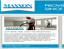 Tablet Screenshot of maxxoncorporation.com